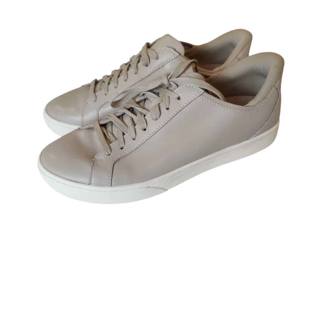 Kizik Irvine Plus Women's Sz 9.5 Tan Hands Free Slip On Step In Shoes Sneakers
